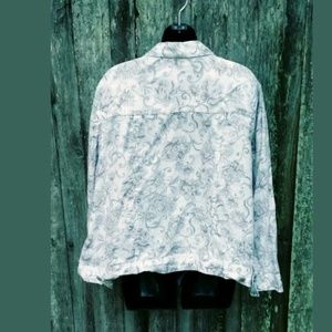 Lucy & Laurel Jackets & Coats - Lucy & Laurel Floral Linen Button Front Jacket Lucy & Laurel Jackets & Coats - Lucy & Laurel Floral Linen Button Front Jacket